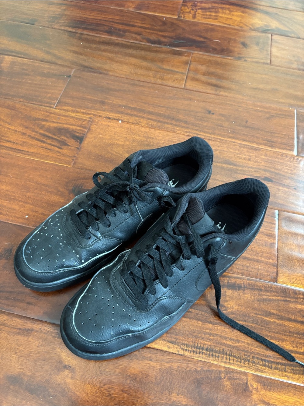 Men's nike court vision like new Black Low-Top Athletic Sneakers